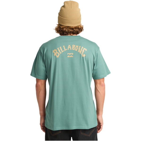 2025 Billabong Mens Arch Wave Short Sleeve T-Shirt C1SS65BIP2 - Sagebrush
